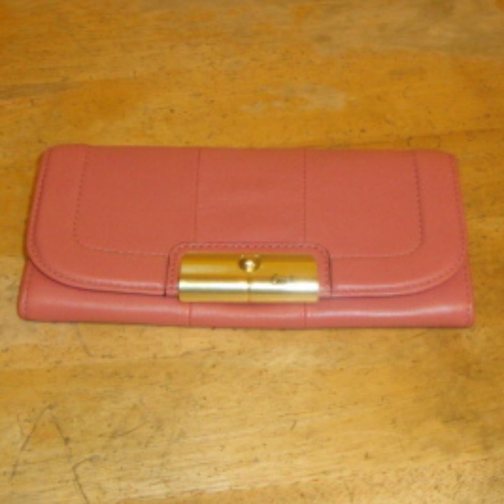 Coach Kristin Pink Leather Wallet
